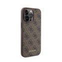 Guess 4G Metal Gold Logo - Etui iPhone 15 Pro Max (brązowy)