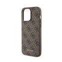 Guess 4G Metal Gold Logo - Etui iPhone 15 Pro Max (brązowy)