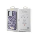 Guess Rhinestone Metal Logo - Etui iPhone 15 Pro Max (różowy)