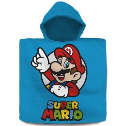 Ręcznik bawełniany ponczo 60x120 Super Mario