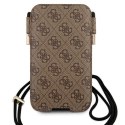 Guess 4G Big Metal Logo Pouch - Torebka na telefon L max 6.7" (brązowy)