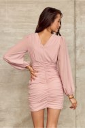 Sukienka Model Sarah ROZ SUK0394 Pink - Roco Fashion Roco Fashion