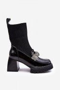 Botki Model DA MR870-41 Black - Step in style Step in style