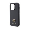 Guess 4G Strass Metal Logo - Etui iPhone 15 Pro (czarny)