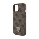 Guess Crossbody 4G Metal Logo - Etui iPhone 15 (brązowy)