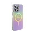 Guess IML Iridescent MagSafe - Etui iPhone 15 Pro Max (różowy)