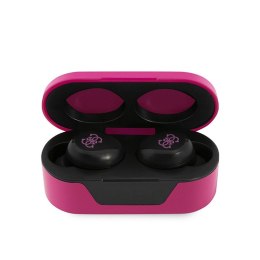 Guess True Wireless Earphones BT5.0 5H - Słuchawki TWS + etui ładujące (magenta)