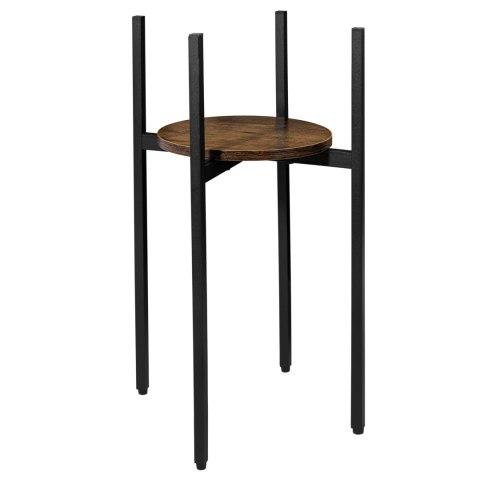 Kwietnik metalowy loftowy czarny TORRE RUSTIC 60 cm