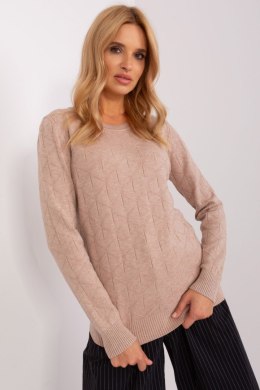 Sweter Damski Model AT-SW-232901.25X Dark Beige - AT AT