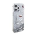 Hello Kitty Liquid Glitter Charms Kitty Head - Etui iPhone 15 Pro Max (srebrny)