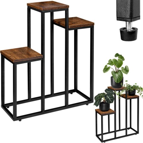 Kwietnik metalowy loft AGRAS RUSTIC stojak na kwiaty