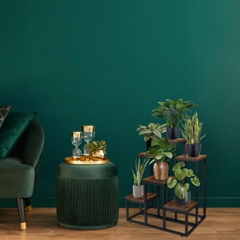 Kwietnik metalowy loft BELGAR RUSTIC stojak na kwiaty