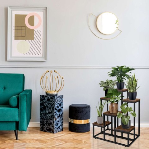 Kwietnik metalowy loft BELGAR RUSTIC stojak na kwiaty