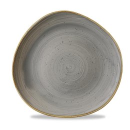 Talerz płytki o organicznym ksztalcie Stonecast Peppercorn Grey 210 mm