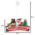 Lampki LED wisząca dekoracja okna świąteczna Merry Christmas XXL 45cm Kik sp. z o.o. sp. k.