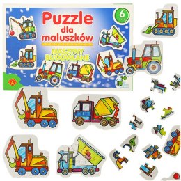 ALEXANDER Puzzle dla maluszków - maszyny budowlane 2+ Zakład Produkcyjny 