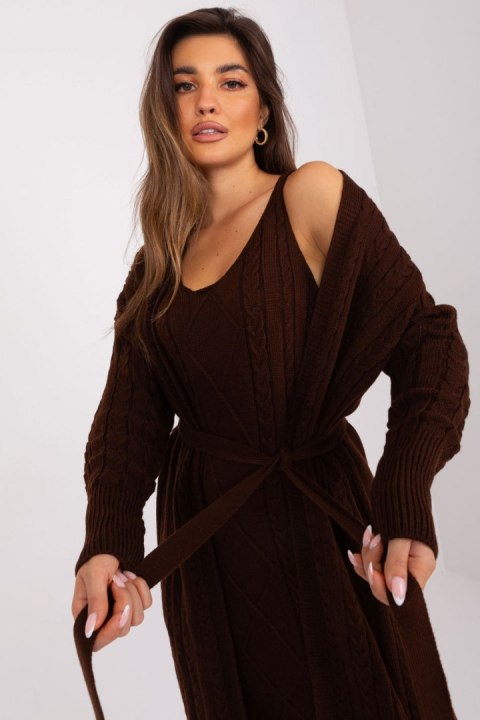 Sukienka Komplet Model BA-KMPL-0269.39P Dark Brown - Badu Badu