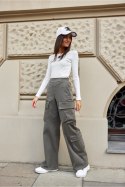 Spodnie Damskie Model Marala KHK SPD0030 Khaki - Roco Fashion Roco Fashion