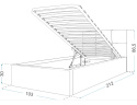 Łóżko tapicerowane FRESIA ECOSKÓRA (różne kolory) 90x200 metalowy stelaż