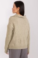 Sweter Damski Model AT-SW-2349-2.27 Khaki - AT AT