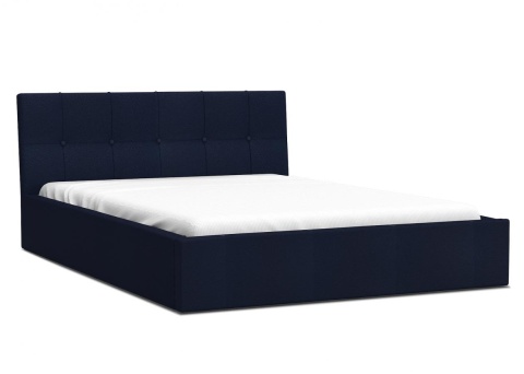 Łóżko tapicerowane RINO Paris DEEP BLUE 90x200 metalowy stelaż