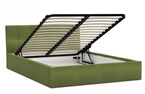 Łóżko tapicerowane RINO Paris LIME 90x200 metalowy stelaż