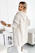 Sweter Kardigan Model 488-1 Beige - Numoco Numoco