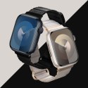 Crong Eclipse - Skórzany pasek magnetyczny Apple Watch 42/44/45/49 mm (czarny)