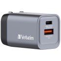 VERBATIM WALL CHARGER ŁADOWARKA ŚCIENNA GAN EU/UK ADAPTER 35W 32200