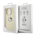 Hello Kitty Leather Kitty Head MagSafe - Etui iPhone 14 Pro Max (złoty)