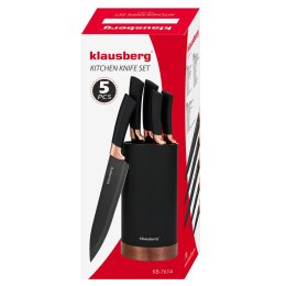 ZESTAW 5 KUCHENNYCH NOŻY W BLOKU KLAUSBERG KB-7614