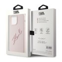 Karl Lagerfeld Silicone Karl Script - Etui iPhone 15 Pro Max (różowy)