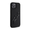 Karl Lagerfeld Silicone Karl Script - Etui iPhone 15 (czarny)