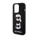 Karl Lagerfeld Silicone Karl & Choupette Heads - Etui iPhone 15 Pro Max (czarny)