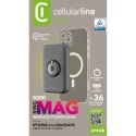 Cellularline Ring MAG 5000 - Power bank indukcyjny 5000mAh 7.5W MagSafe z funkcją standu (czarny)