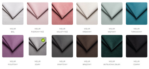 Łóżko FRESIA TRINITY (RÓŻNE KOLORY) 160x200 metalowy stelaż + Lux Materac