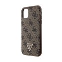 Guess Crossbody 4G Metal Logo - Etui iPhone 11 (brązowy)