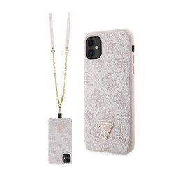 Guess Crossbody 4G Metal Logo - Etui iPhone 11 (różowy)