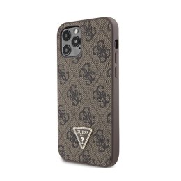 Guess Crossbody 4G Metal Logo - Etui iPhone 12 / iPhone 12 Pro (brązowy)