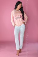 Piżama MODEL 107 LC 90286 Pink Różowy LivCo Corsetti Fashion rozmiar - S/M MULTI
