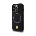 Ferrari Printed Ring MagSafe - Etui iPhone 15 Pro Max (czarny)