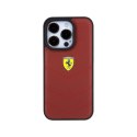 Ferrari Quilted Metal Logo - Etui iPhone 15 Pro (czerwony)