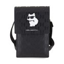 Karl Lagerfeld Saffiano Monogram Choupette - Torebka na telefon (czarny)