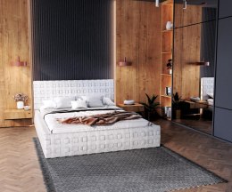 Łóżko tapicerowane NEVADA TRINITY (BIAŁY) 160x200