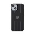 Mercedes Double Layer Crossed Lines MagSafe - Etui iPhone 15 (czarny)