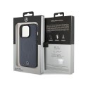 Mercedes Smooth Leather MagSafe - Etui iPhone 15 Pro (granatowy)