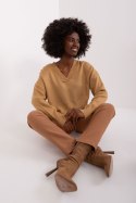 Sweter Damski Model BA-SW-0577.02P Camel - Badu Badu