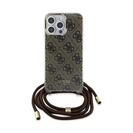 Guess Crossbody Cord 4G Print - Etui iPhone 15 Pro Max (brązowy)