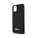 Guess Disco Metal Script - Etui iPhone 11 (czarny)