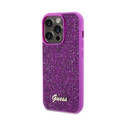 Guess Disco Metal Script - Etui iPhone 14 Pro Max (fuksja)